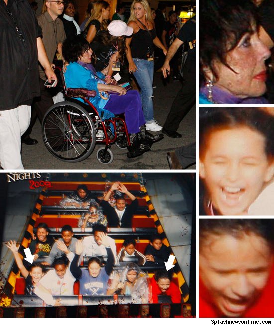 Elizabeth Taylor, Prince Jackson, Paris Jackson