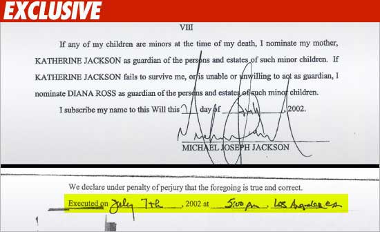 Michael Jackson's Will