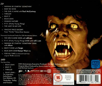 Another image from 25th anniversay CD of Michael Jackson's 'Thriller'