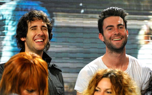 Josh Groban and Adam Levine