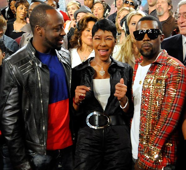 Wyclef Jean, Natalie Cole and Kanye West