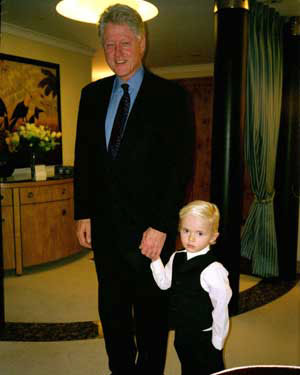 Bill Clinton, Prince Jackson, Michael Jackson (Splash)